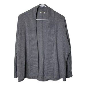 Chico's Women's Sweater Open Cardigan Size Small Gray Metallic Knit